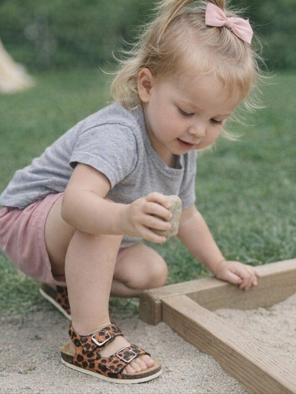 Cat & Jack Toddler Girl Leopard Print Sandals